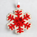 Nouvelle décoration de Noël populaire en bois décoration en bois rouge petite pendaison